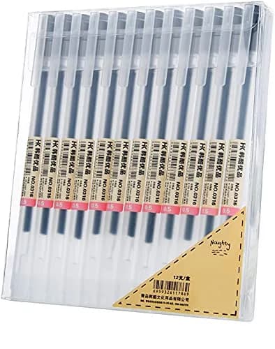 XSG Premium Gel Ink Pens 0.5mm Fine Point, 12 Assorted Colors | Smooth Ink Flow for Office & School thumbnail 1