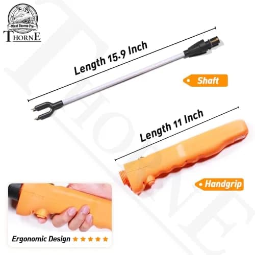 West Thorne Pro Rechargeable Cattle Prod 62cm (25.9in) with LED Light | Essential Livestock Management Tool thumbnail 5