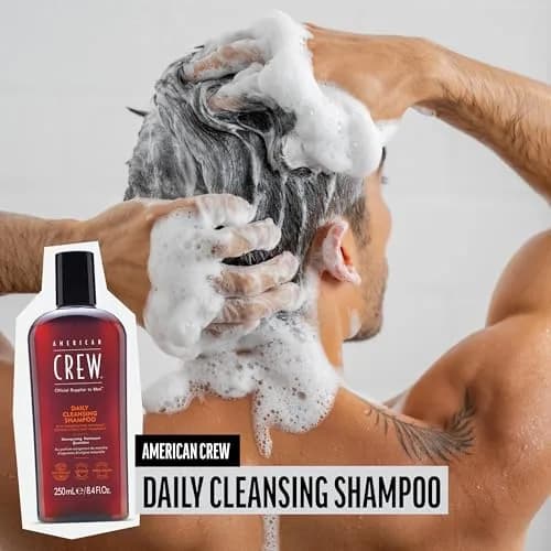 American Crew Daily Cleansing Shampoo Citrus Mint 250ml (8.45 fl oz) | Silicone-Free for Normal to Oily Hair thumbnail 3