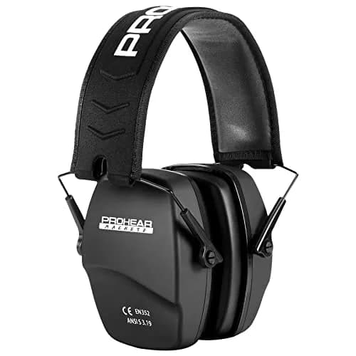 PROHEAR 016 Slim Passive Earmuffs NRR 26dB | Compact Foldable Hearing Protection for Shooting, Hunting, and Workshops thumbnail 1