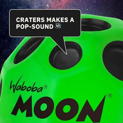Waboba Original Moon Ball Green Hyper Bouncy | 65mm (2.56in) Playground Ball thumbnail 4