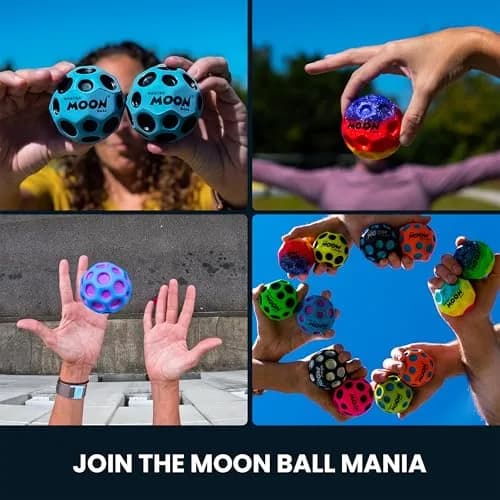 Waboba Original Moon Ball Green Hyper Bouncy | 65mm (2.56in) Playground Ball thumbnail 6