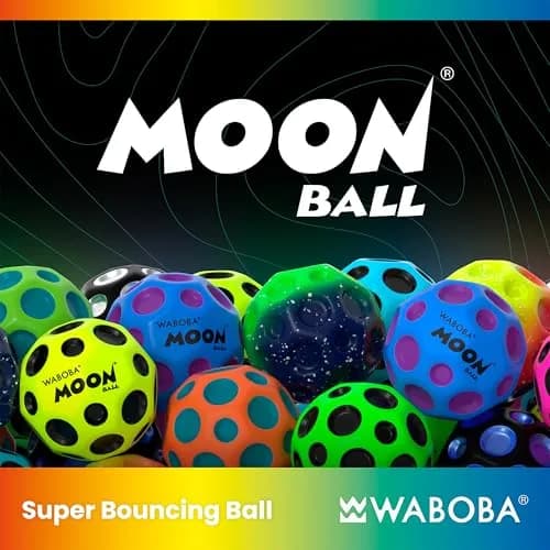 Waboba Original Moon Ball Green Hyper Bouncy | 65mm (2.56in) Playground Ball thumbnail 8