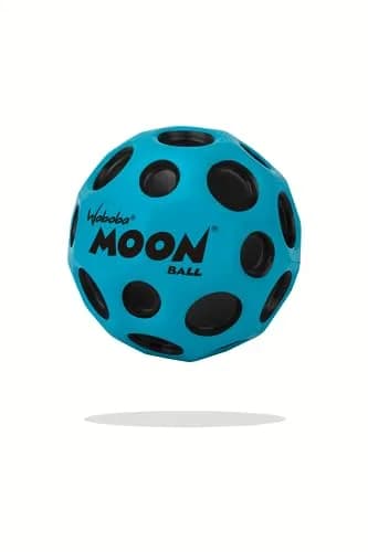 Waboba Original Moon Ball Blue 6.5cm (2.56in) | Hyper Bouncy with Pop Sound thumbnail 1