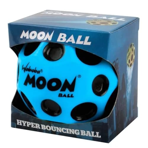 Waboba Original Moon Ball Blue 6.5cm (2.56in) | Hyper Bouncy with Pop Sound thumbnail 2