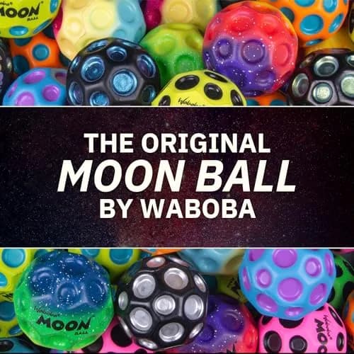 Waboba Original Moon Ball Yellow Hyper Bouncy 65mm (2.56in) | Bounces Out Of This World thumbnail 2