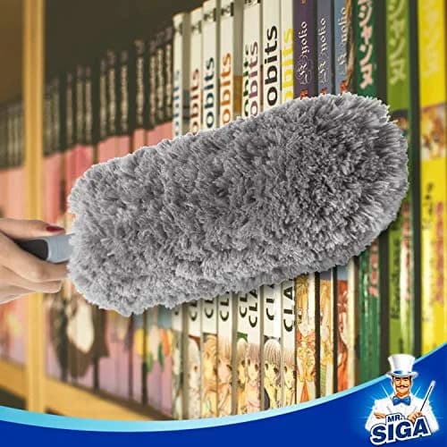 MR.SIGA Microfiber Duster Washable Dust Remover for Household Cleaning | Large Microfiber Head, Non-Slip Handle thumbnail 2