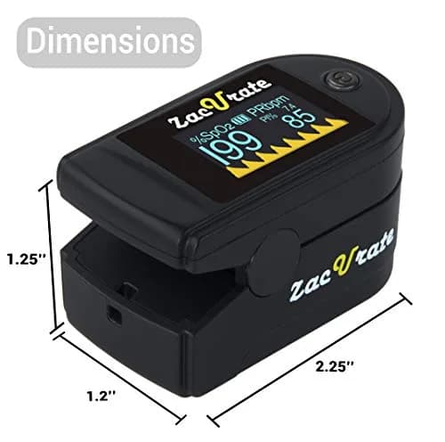 Zacurate 500C Fingertip Pulse Oximeter Blood Oxygen Monitor 1 Count | for Sports & Aviation thumbnail 4