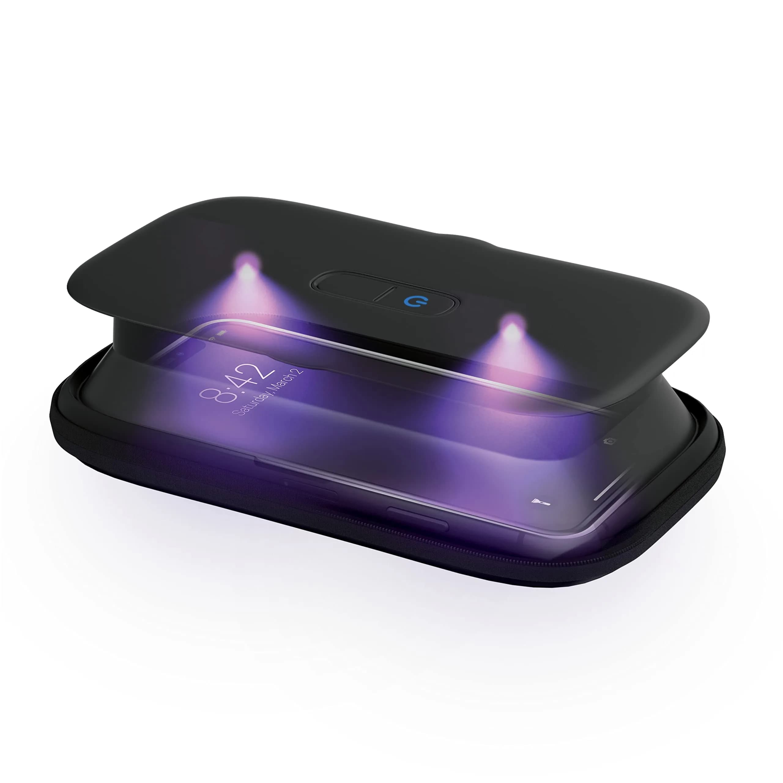 Homedics UV Clean Portable Sanitizer Box Black | Kills 99.9% of Contaminates — Black