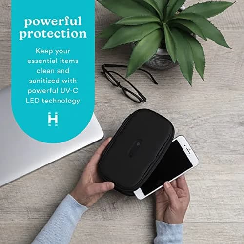 Homedics UV Clean Portable Sanitizer Box Black | Kills 99.9% of Contaminates thumbnail 2