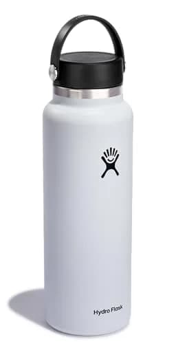 Hydro Flask Water Bottle - Insulated Stainless Steel - Wide Mouth Flex Lid, Non Spill, Leakproof in 40 Oz | Keeps Drinks Cold 24H & Hot 12H thumbnail 2