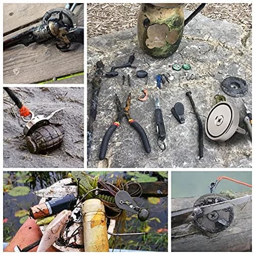 FINDMAG 800 LBS Neodymium Magnet Fishing Kit 2.95 Inch Diameter | Strongest N52 Magnet for Treasure Hunting thumbnail 6