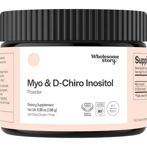 Wholesome Story Myo-Inositol & D-Chiro Inositol Powder | 2000mg:50mg Ratio, 90 Servings | Supports Hormonal Balance & Ovarian Function thumbnail 1