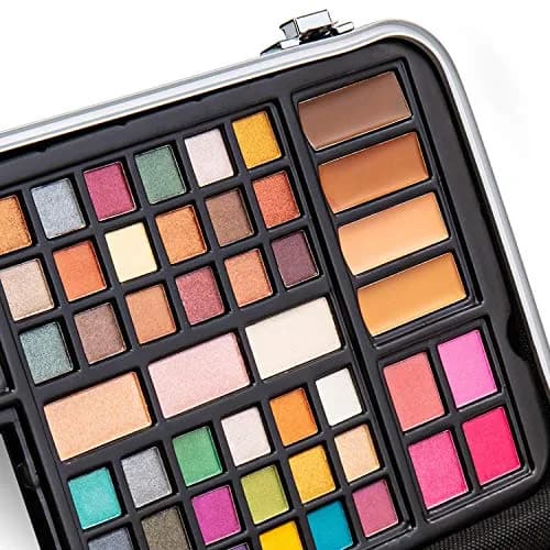 Vokai Makeup Kit Gift Set - 41 Eye Shadows, 7 Body Glitters, 1 Lip Liner Pencil, 1 Lipstick, 4 Blushs, Eye liner pencil, 5 Concealers, 2 Lip Gloss, 5 Bronzers, Mirror | Complete Cosmetic Starter Set for All Occasions thumbnail 5