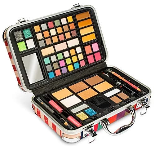 Vokai Makeup Kit Gift Set - 41 Eye Shadows, 7 Body Glitters, 1 Lip Liner Pencil, 1 Lipstick, 4 Blushs, Eye liner pencil, 5 Concealers, 2 Lip Gloss, 5 Bronzers, Mirror | Complete Cosmetic Starter Set for All Occasions thumbnail 8