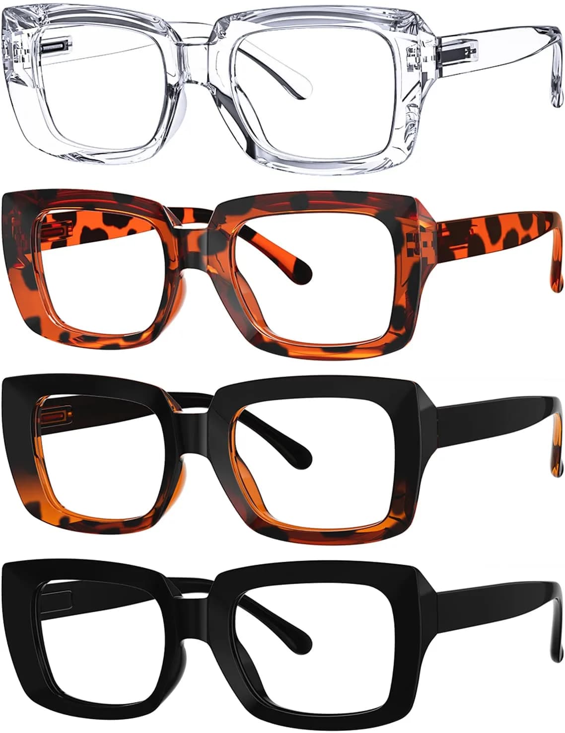 Eyekepper Oversized Square Reading Glasses 47mm (1.85 in) | +2.50 Magnification - main product image