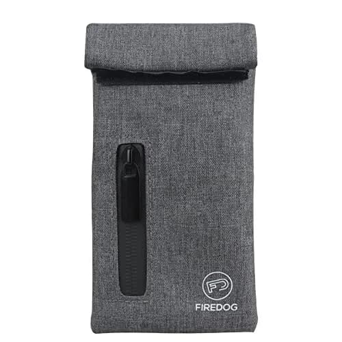 FIREDOG Smell Proof Bag 18 cm (7 in) x 7.5 cm (3 in) Gray | Odor-Absorbing Travel Pouch for Discreet Storage thumbnail 1