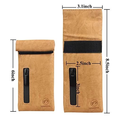 FIREDOG Smell Proof Pouch 7.9cm (3.1") x 15.2cm (6") | Activated Carbon Odor Protection thumbnail 8