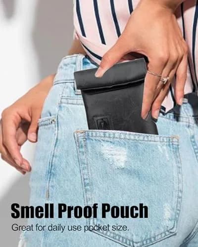 FIREDOG Smell Proof Bags, Carbon Lined Odor Proof Bag for Dog Tested 3"x6" | Compact Travel Storage thumbnail 3