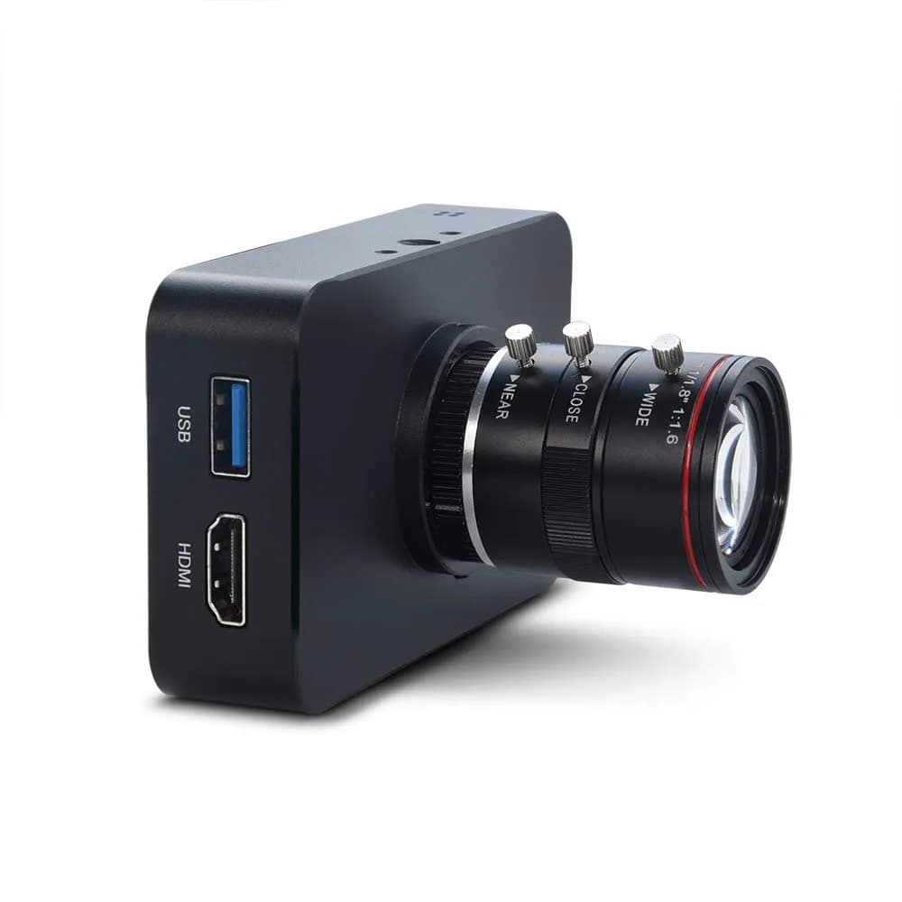 MOKOSE 12MP HDMI Camera 1080P USB Webcam 4K Recording | Industry C/CS-Mount Lens - main product image