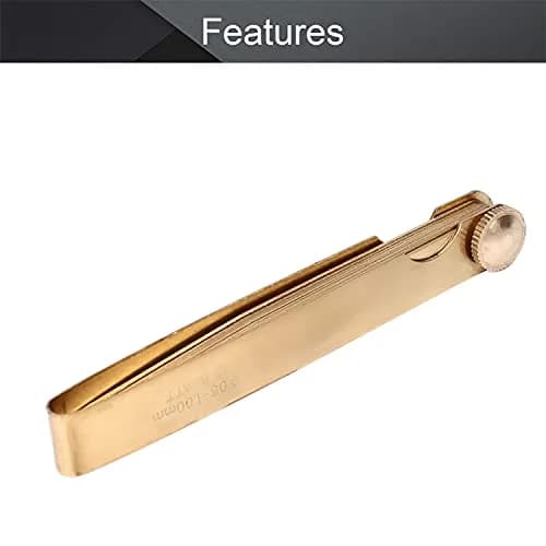 Utoolmart Metric Feeler Gauge Gap Measure Tool 0.05-1.0mm | High-Precision Brass, 100mm Length thumbnail 3