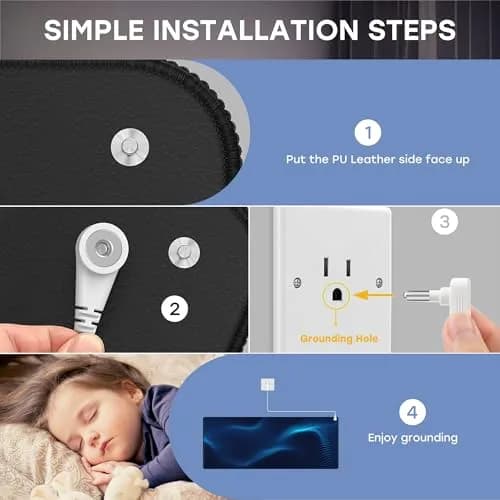 ATE Health Grounding Mat for Feet 68 cm (26.7 in) | Connect to Earth for Stress Relief & Better Sleep thumbnail 6