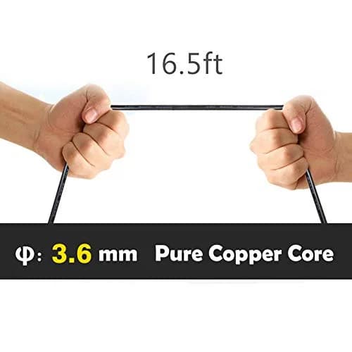 YQMAJIM 16.5 Ft (5m) 2.5mm Extension Cord for Dash Cam Rear Camera | Plug & Play Signal Cable thumbnail 3