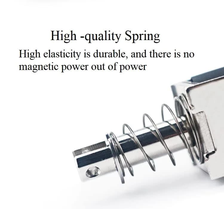 Fielect DC 24V 1A 15N Push Pull Solenoid Electromagnet 10mm | High Force & Stable Temp thumbnail 6