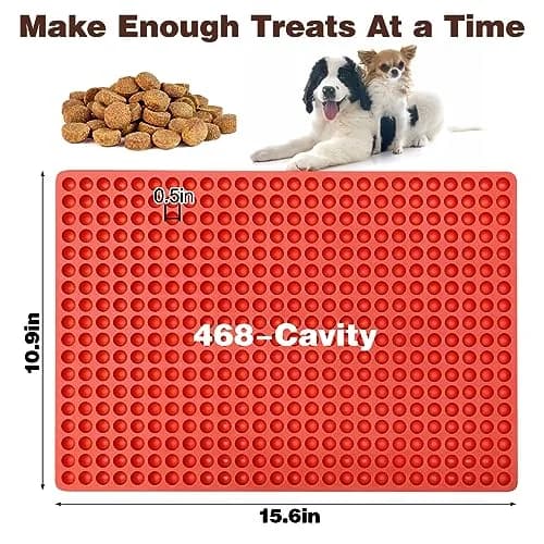 Palksky 468-Cavity Mini Round Silicone Mold | 0.02 Oz Per Cavity, 15.5" x 10.8" Sheet thumbnail 3