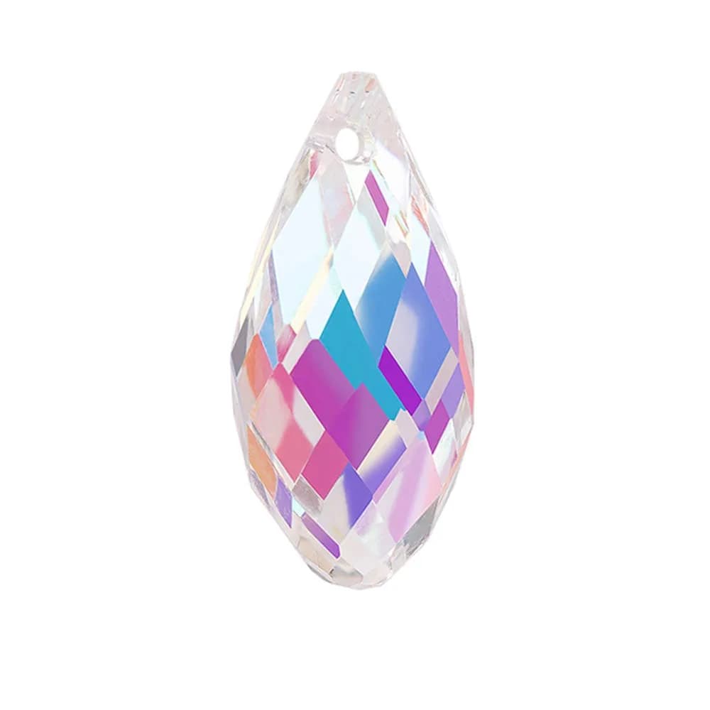 LONGWIN AB Teardrop Crystal Beads 7x14mm (72pcs) | Glass Beads for Jewelry Making, Earrings, Necklaces, Bracelets — 36pcs 10x20mm