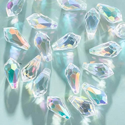 LONGWIN AB Teardrop Crystal Beads 7x14mm (72pcs) | Glass Beads for Jewelry Making, Earrings, Necklaces, Bracelets thumbnail 2