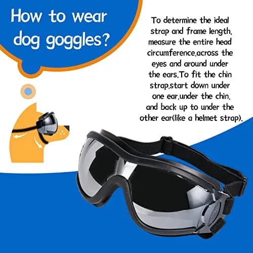NVTED Dog Sunglasses/Goggles Medium/Large Dog Black | UV Protection Wind Protection Dust Protection thumbnail 7