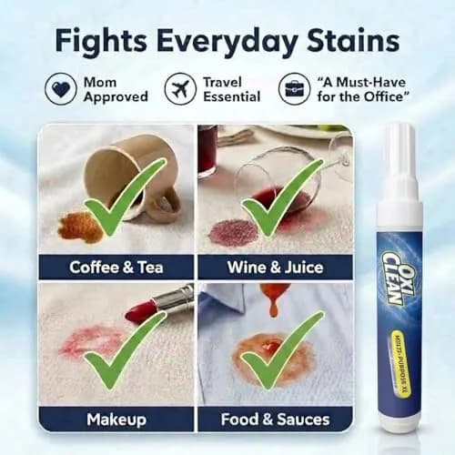 OxiClean On The Go Stain Remover Pen for Clothes | Portable, Bleach-Free, Safe for All Fabrics thumbnail 7
