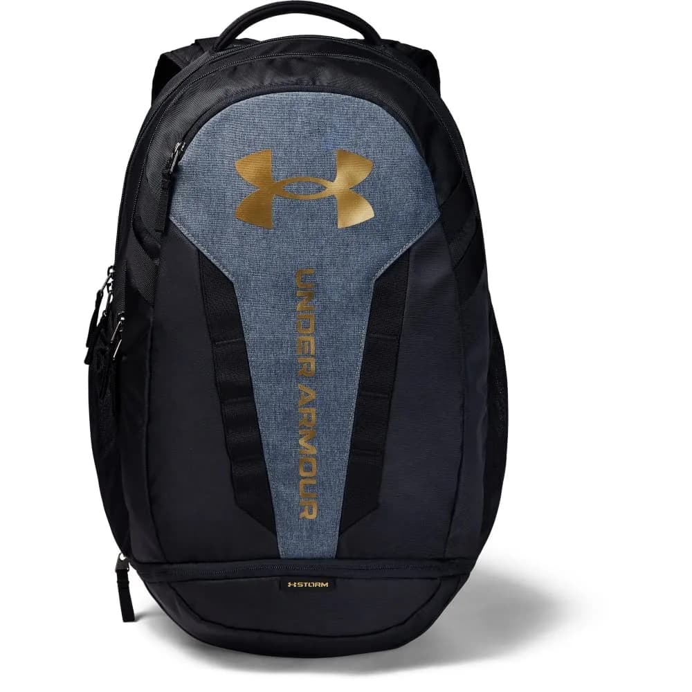 Under Armour Hustle 5.0 Backpack 29L (1.3 lb) | Water-Resistant Laptop Backpack with Shoe Compartment — Seaglass Blue (403)/Black
