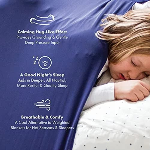Harkla Compression Sheet for Kids - Queen Size Breathable & Stretchy Sensory Bedsheet for Calming Sleep thumbnail 3