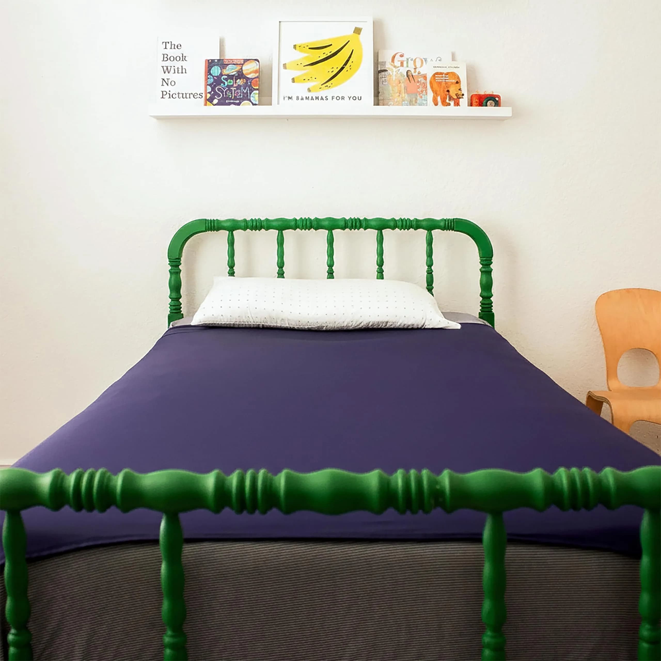 Harkla Compression Sheet for Kids - Full Size | Calming Sensory Bedsheet for Restful Sleep — Navy / Twin