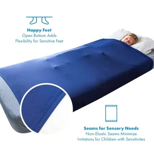 Harkla Sensory Compression Sheet for Kids Twin | Breathable & Calming Sleep Solution thumbnail 6