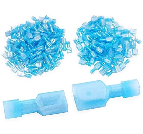 MCIGICM 16-14 Gauge Spade Disconnect Wire Connectors 200 Pcs | Fully Insulated Nylon Terminals for Electrical Wiring thumbnail 1