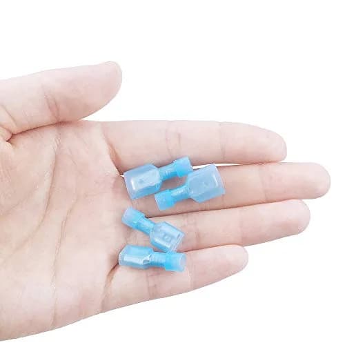 MCIGICM 16-14 Gauge Spade Disconnect Wire Connectors 200 Pcs | Fully Insulated Nylon Terminals for Electrical Wiring thumbnail 6