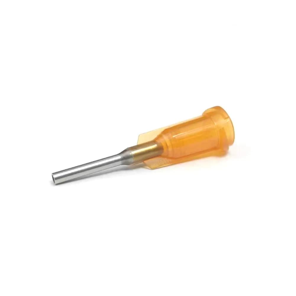 SANANTS 15 Gauge 0.5in Blunt Tip Dispensing Syringe Needle Amber | Precision Stainless Steel — 15GAx1/2＂