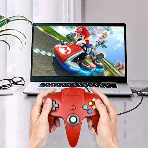 SAFFUN Classic N64 Controller Wired USB PC Gamepad 1.8m (6ft) Cable | Plug and Play for Windows PC macOS Linux Raspberry Pi thumbnail 9