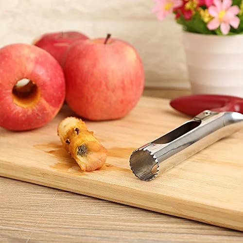AKIRO Apple Corer, Stainless Steel Kitchen Tool 18cm | Easy Twist Fruit Seed Remover thumbnail 6