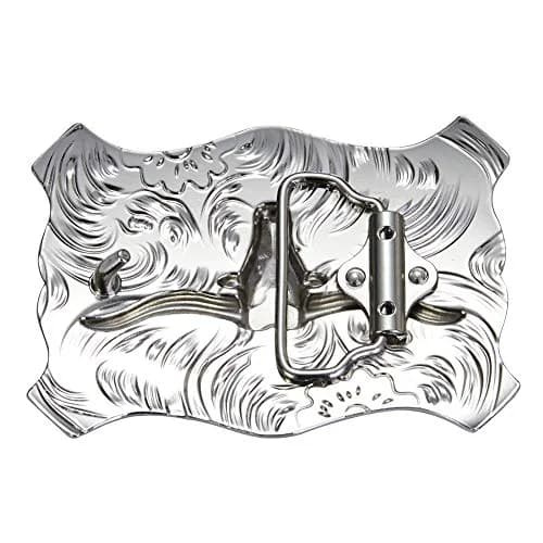 HUABOLA CALYN Longhorn Bull Belt Buckle for Men - Western Rodeo Texas Cowboy Large Buckle 9.7cm x 7cm (3.82" x 2.76") thumbnail 2