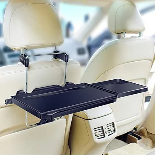 Xergur 2-in-1 Car Steering Wheel Tray & Back Seat Headrest Tray | Portable Workstation & Eating Desk thumbnail 2