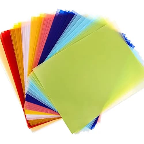 Cridoz 9-Color Transparent Vellum Paper 8.5 x 11 | Vivid Colors for Art & Printing thumbnail 1