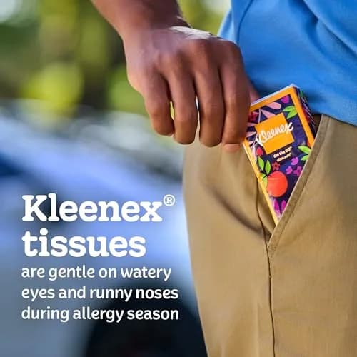 Kleenex On-The-Go Facial Tissues, 72 Travel Packs, 10 Tissues per Pack | 3-Ply, Unscented, Travel Size thumbnail 9