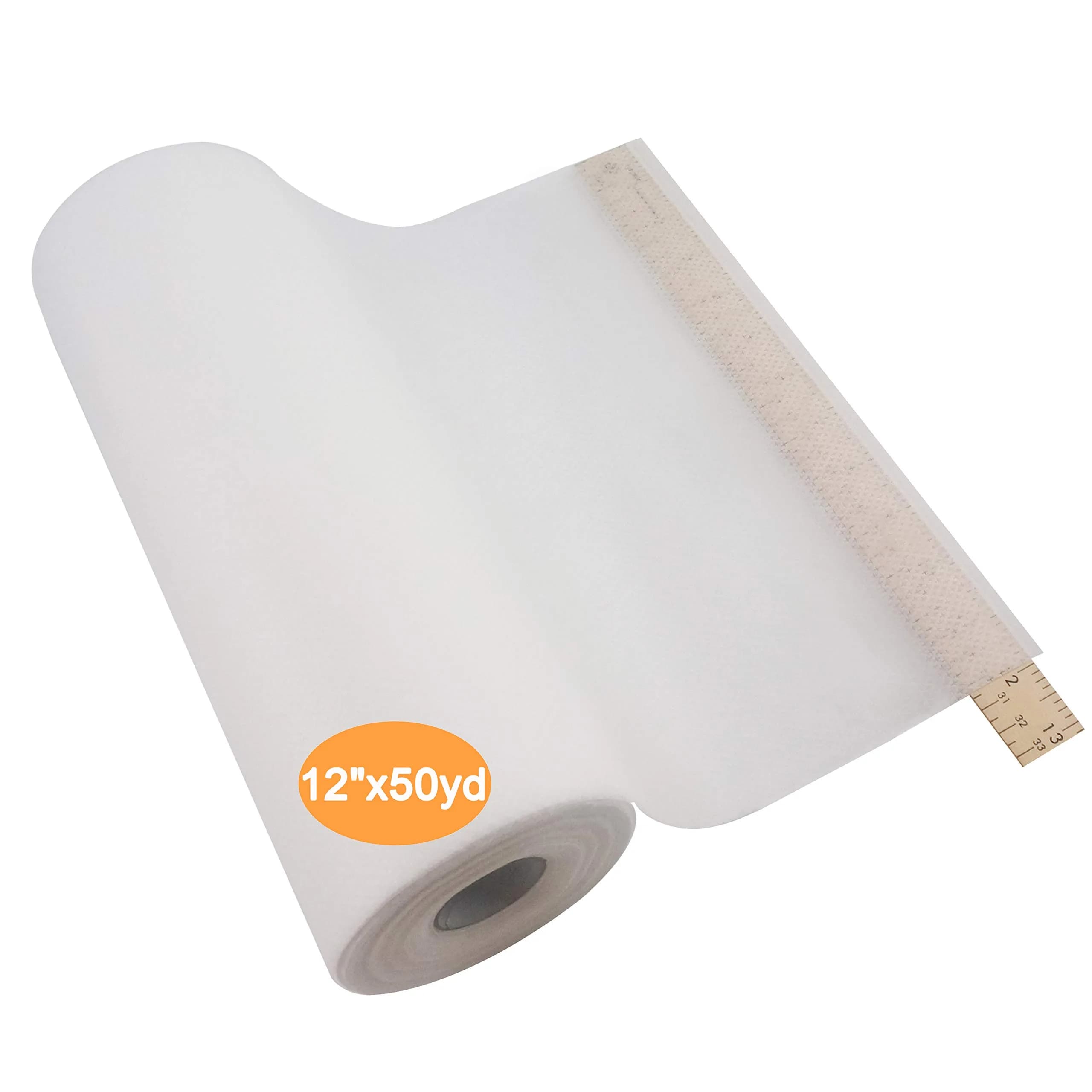 New brothread No Show Mesh Embroidery Stabilizer 12" x 50 Yd Roll | Cut-Away Backing for Stretchy Knits & Light Fabrics