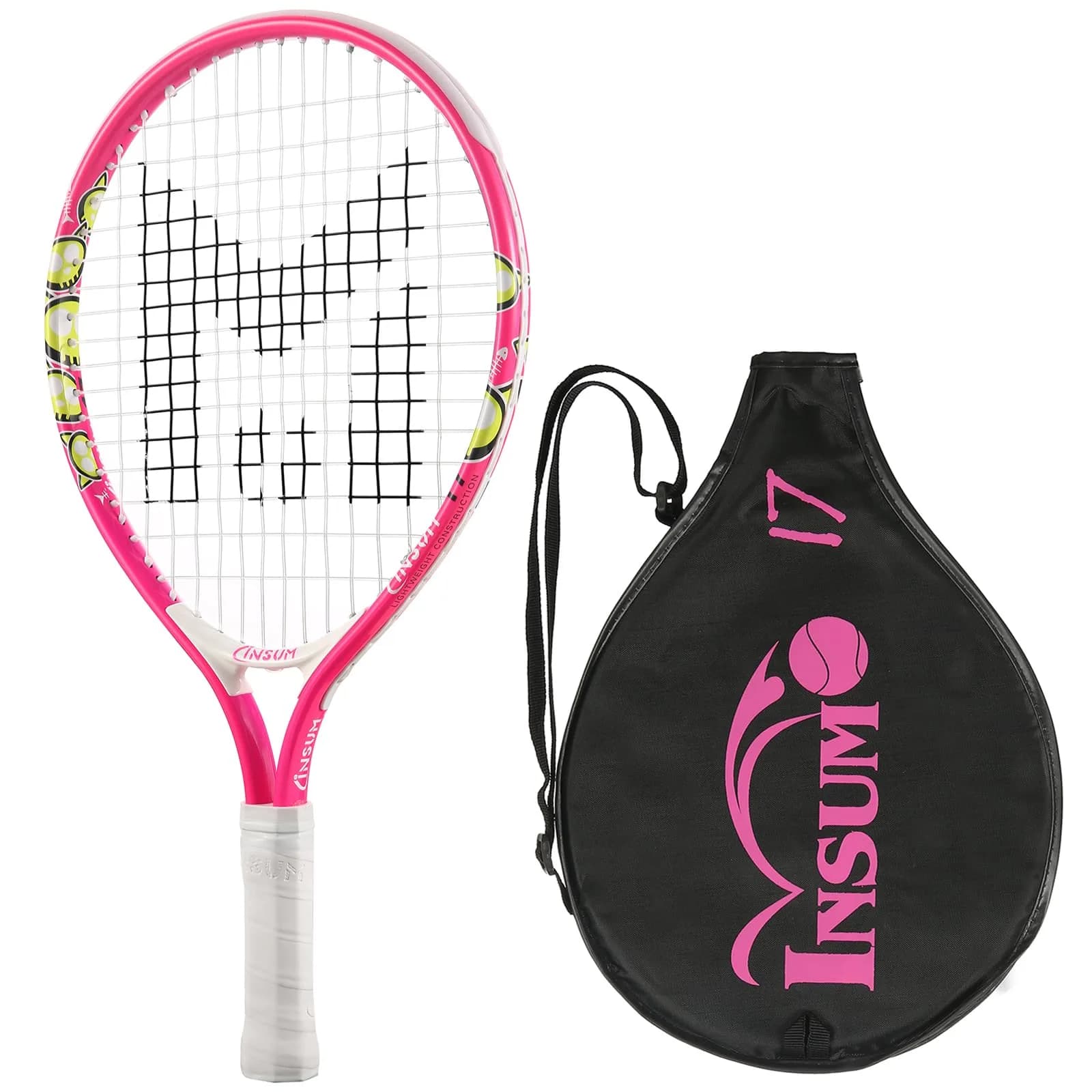 INSUM Junior Tennis Racket 17 Inch | Lightweight Aluminum, Beginner-Friendly (70-120 chars) - main product image