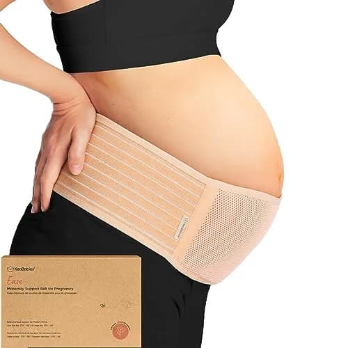 KeaBabies Maternity Belly Band Classic Ivory XL | 360° Ergonomic Support for Pregnancy thumbnail 1