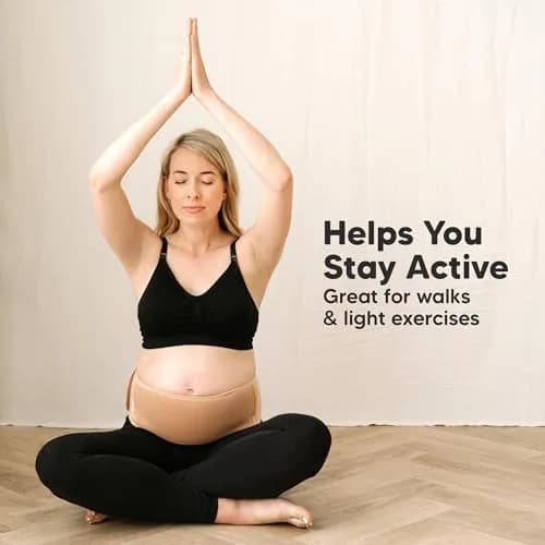 KeaBabies Maternity Belly Band Classic Ivory XL | 360° Ergonomic Support for Pregnancy thumbnail 7